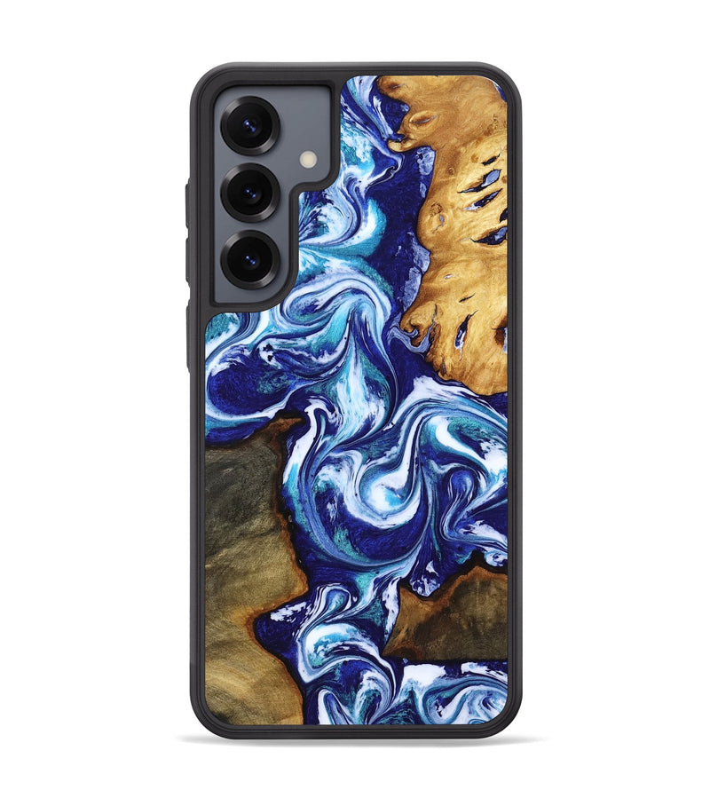 Galaxy S25 Plus Wood Phone Case - Brayan (Blue, 818186)