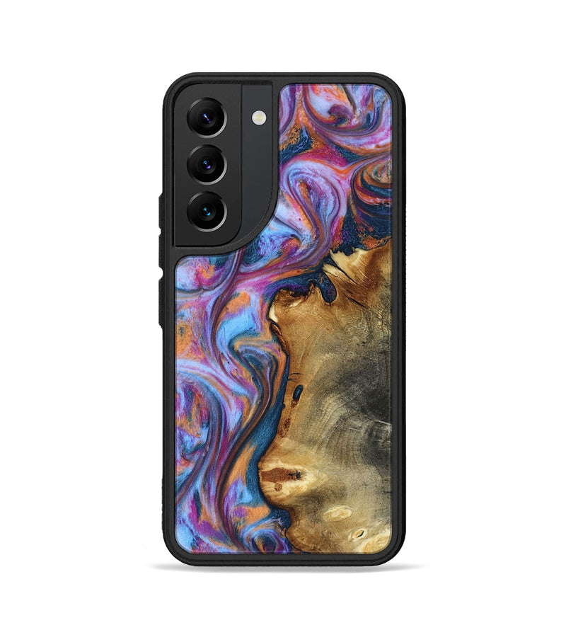 Galaxy S22 Wood Phone Case - Yamilet (Blue, 818187)