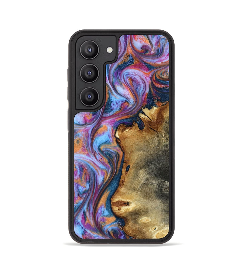 Galaxy S23 Wood Phone Case - Yamilet (Blue, 818187)