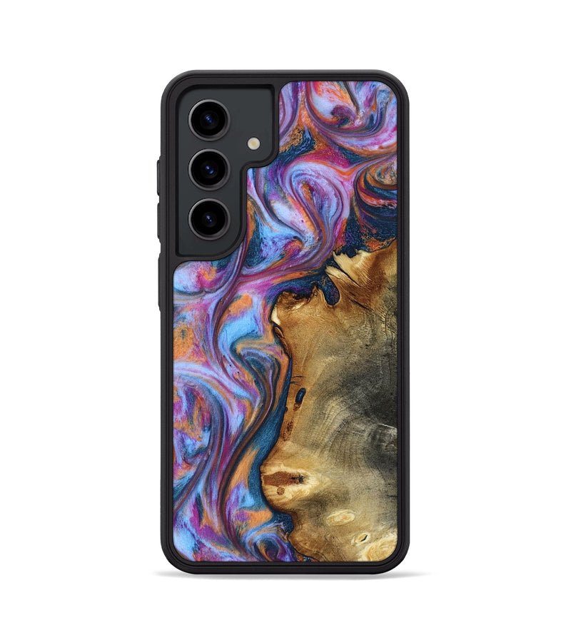 Galaxy S24 Wood Phone Case - Yamilet (Blue, 818187)