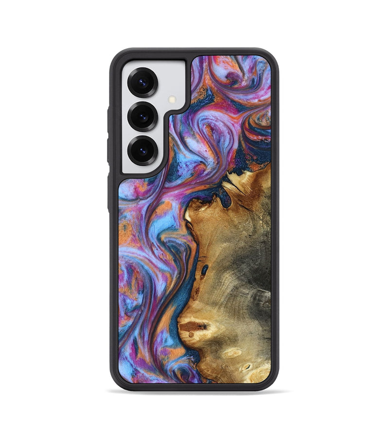 Galaxy S25 Wood Phone Case - Yamilet (Blue, 818187)