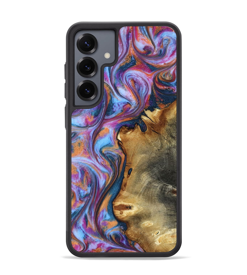 Galaxy S25 Plus Wood Phone Case - Yamilet (Blue, 818187)