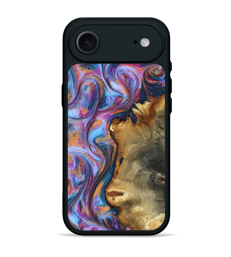 iPhone 17 Air Wood Phone Case - Yamilet (Blue, 818187)