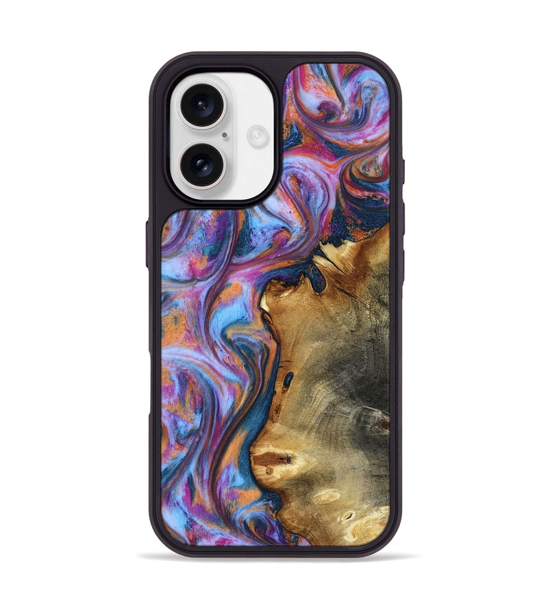 iPhone 17 Wood Phone Case - Yamilet (Blue, 818187)