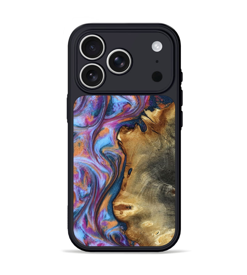 iPhone 17 Pro Wood Phone Case - Yamilet (Blue, 818187)