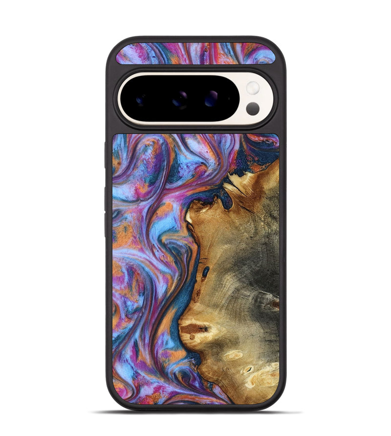 Pixel 9 Pro Wood Phone Case - Yamilet (Blue, 818187)