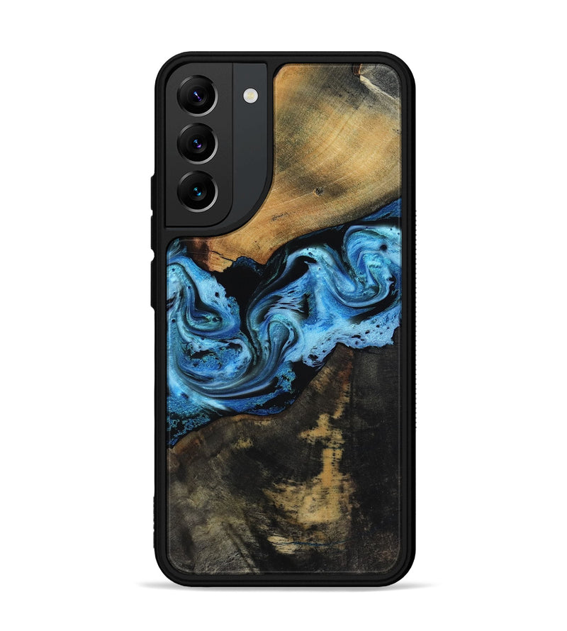 Galaxy S22 Plus Wood Phone Case - Issac (Blue, 818188)