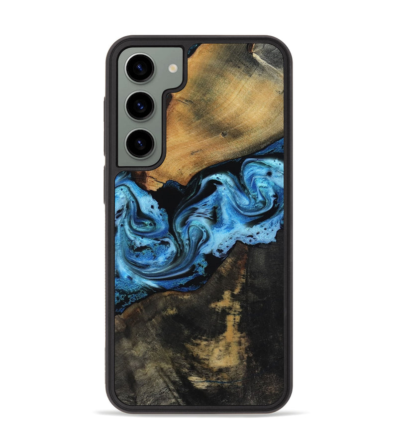 Galaxy S23 Plus Wood Phone Case - Issac (Blue, 818188)