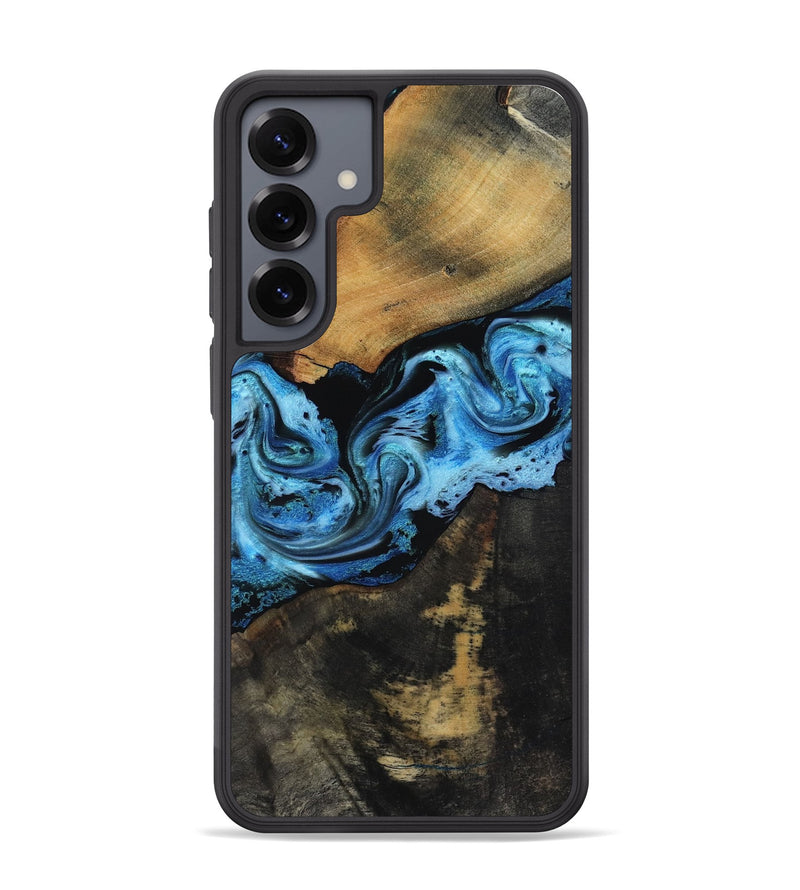 Galaxy S25 Plus Wood Phone Case - Issac (Blue, 818188)
