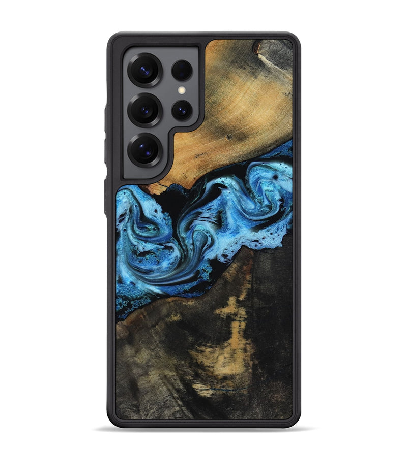 Galaxy S25 Ultra Wood Phone Case - Issac (Blue, 818188)