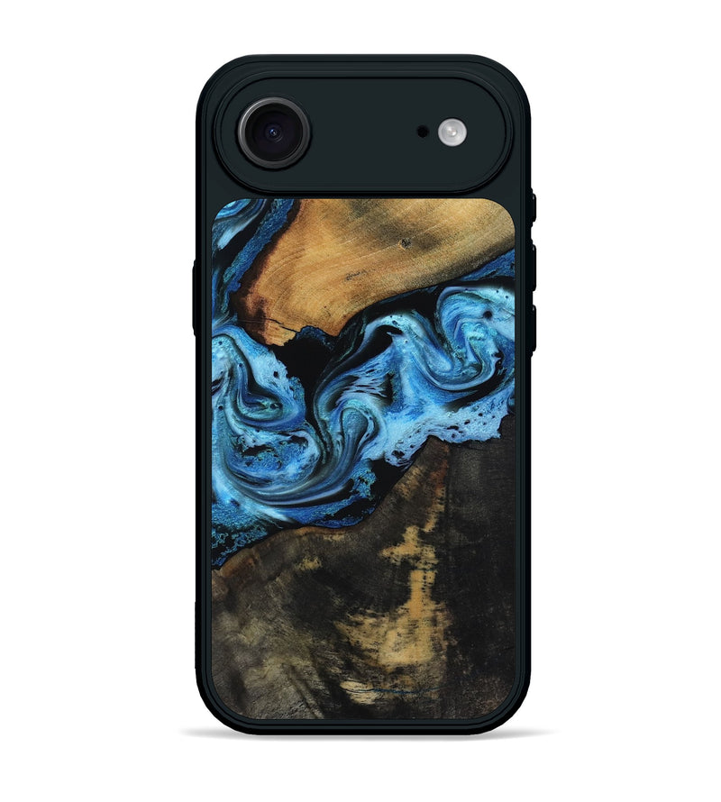 iPhone 17 Air Wood Phone Case - Issac (Blue, 818188)