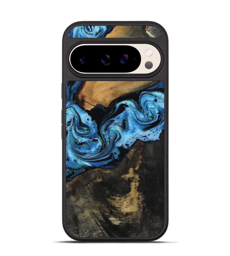 Pixel 10 Wood Phone Case - Issac (Blue, 818188)