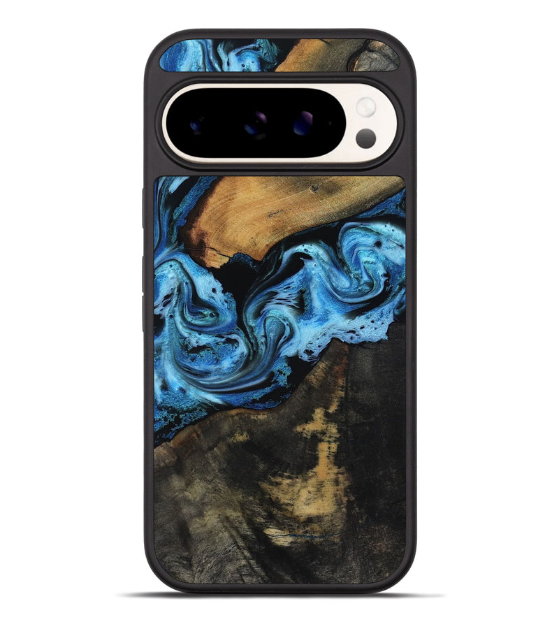 Pixel 9 Pro XL Wood Phone Case - Issac (Blue, 818188)