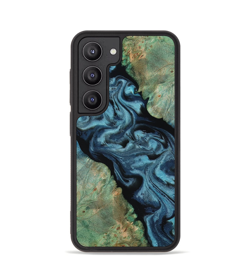 Galaxy S23 Wood Phone Case - Krish (Green, 818189)
