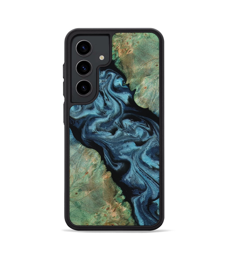 Galaxy S24 Wood Phone Case - Krish (Green, 818189)