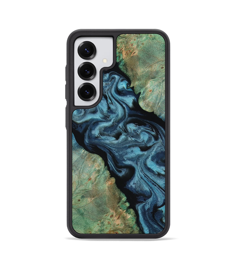 Galaxy S25 Wood Phone Case - Krish (Green, 818189)