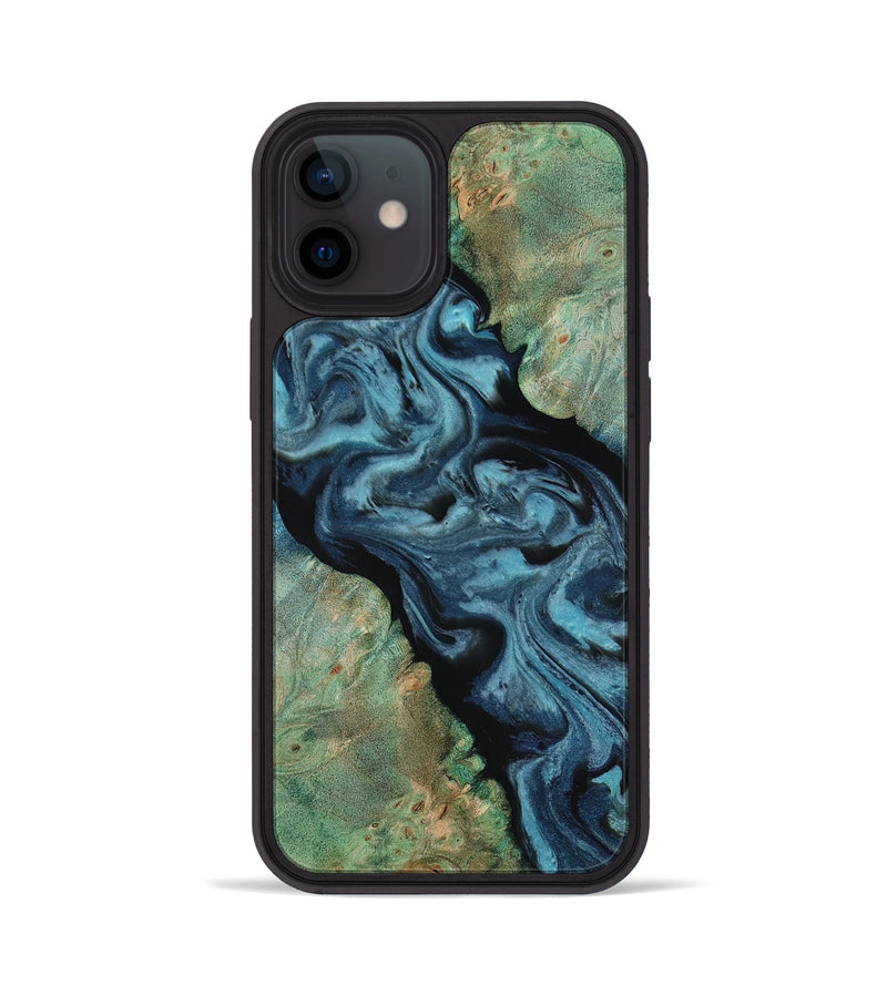 iPhone 12 Wood Phone Case - Krish (Green, 818189)