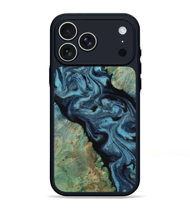 iPhone 17 Pro Max Wood Phone Case - Krish (Green, 818189)