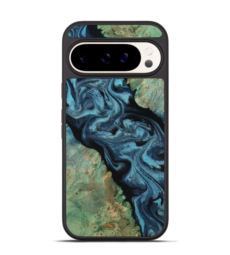 Pixel 9 Wood Phone Case - Krish (Green, 818189)