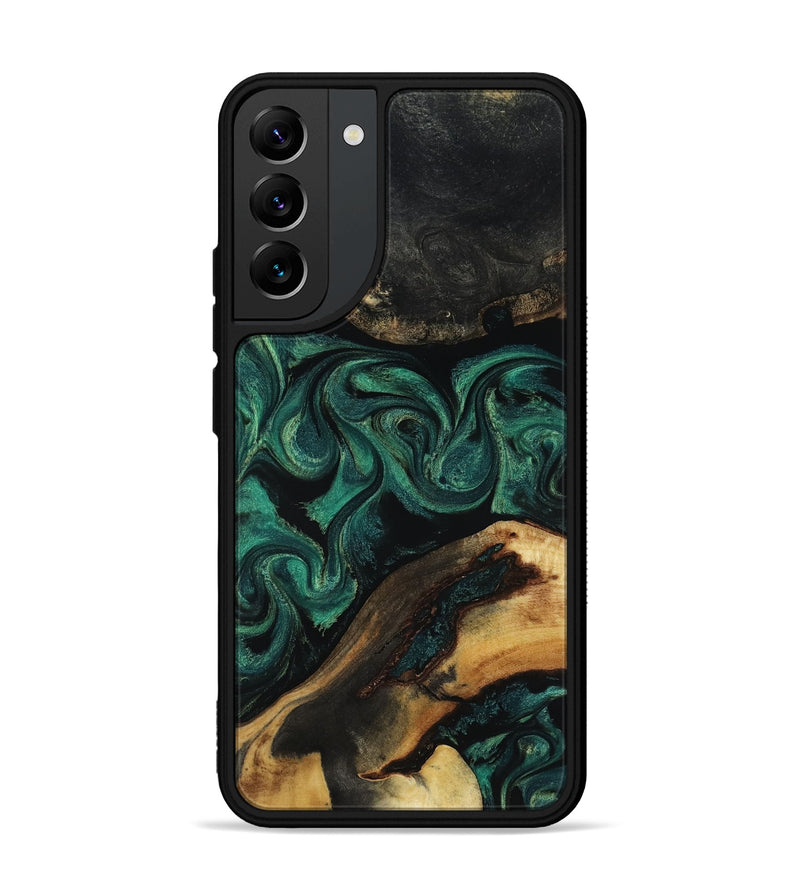 Galaxy S22 Plus Wood Phone Case - Vicky (Green, 818190)