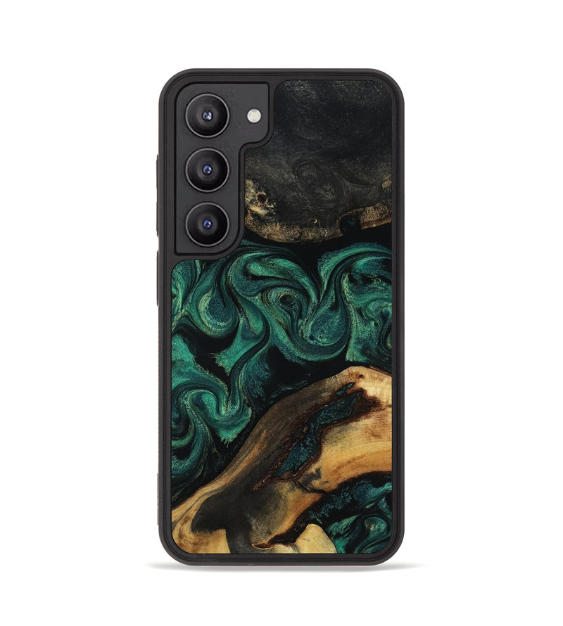 Galaxy S23 Wood Phone Case - Vicky (Green, 818190)