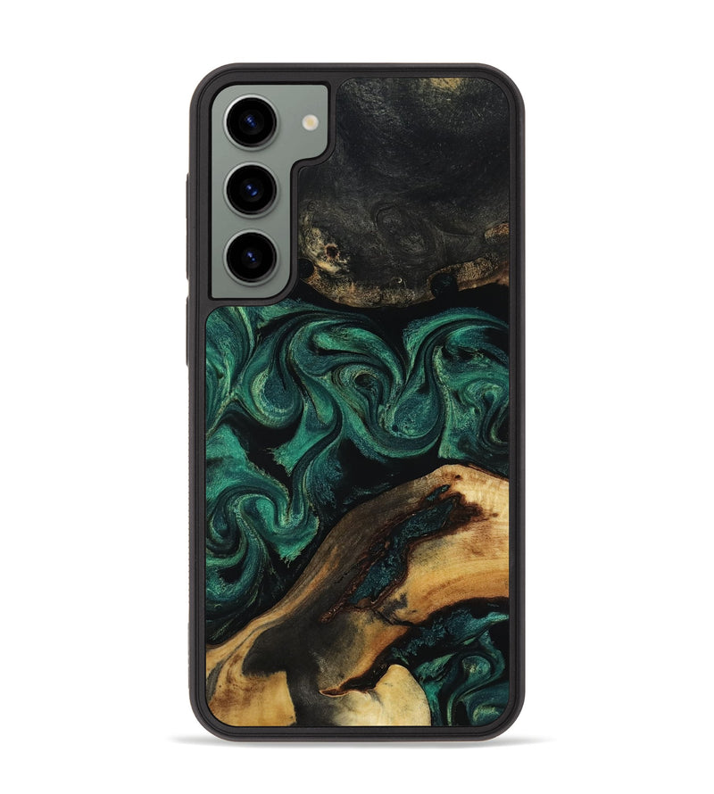 Galaxy S23 Plus Wood Phone Case - Vicky (Green, 818190)