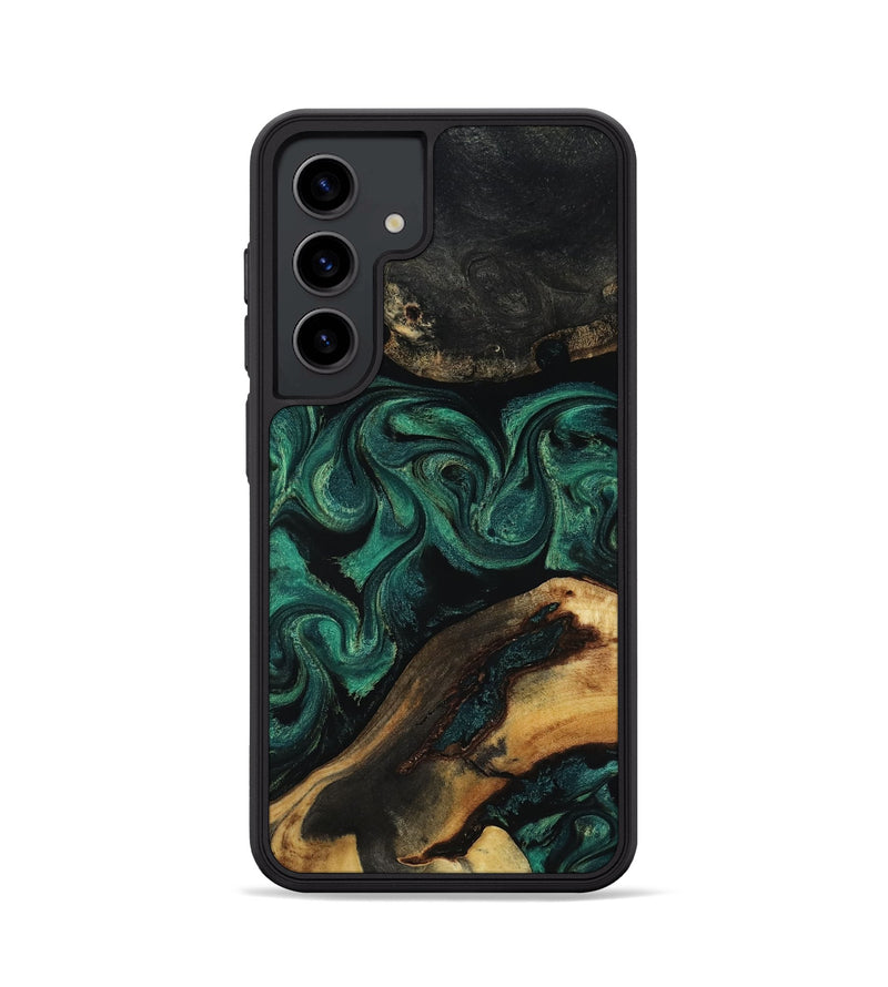 Galaxy S24 Wood Phone Case - Vicky (Green, 818190)