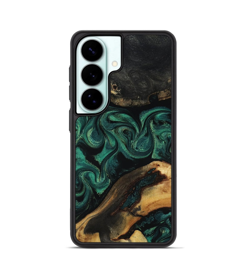 Galaxy S26 Wood Phone Case - Vicky (Green, 818190)