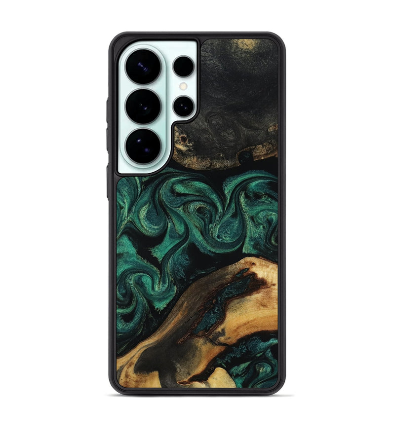Galaxy S26 Ultra Wood Phone Case - Vicky (Green, 818190)