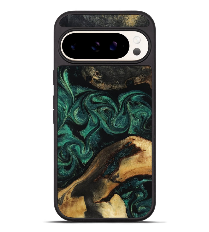 Pixel 9 Pro XL Wood Phone Case - Vicky (Green, 818190)