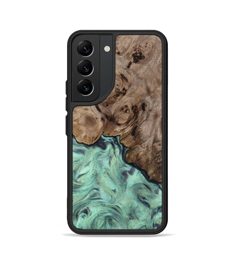 Galaxy S22 Wood Phone Case - Marcie (Green, 818191)