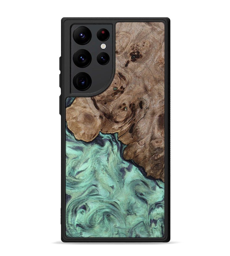 Galaxy S22 Ultra Wood Phone Case - Marcie (Green, 818191)