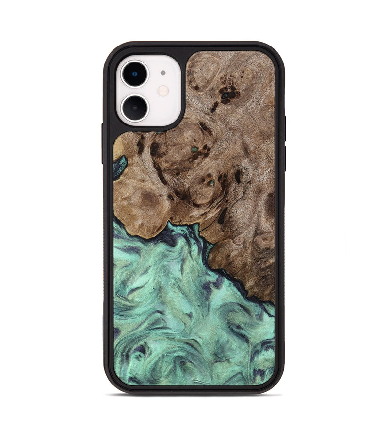 iPhone 11 Wood Phone Case - Marcie (Green, 818191)