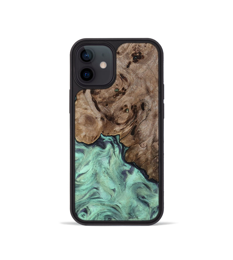 iPhone 12 mini Wood Phone Case - Marcie (Green, 818191)