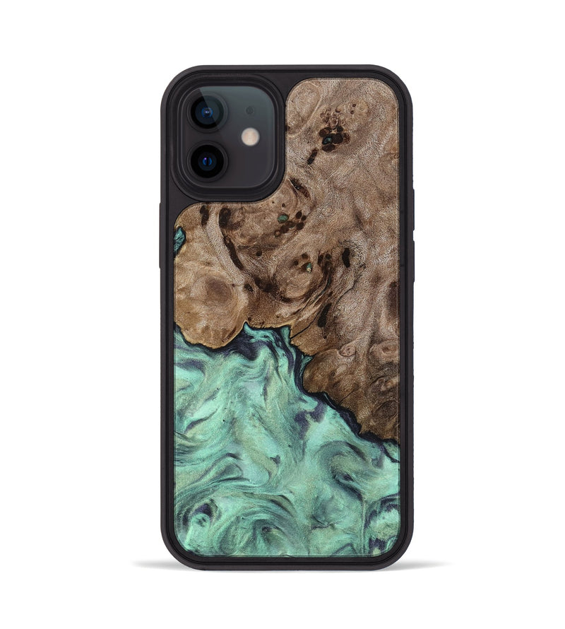 iPhone 12 Wood Phone Case - Marcie (Green, 818191)