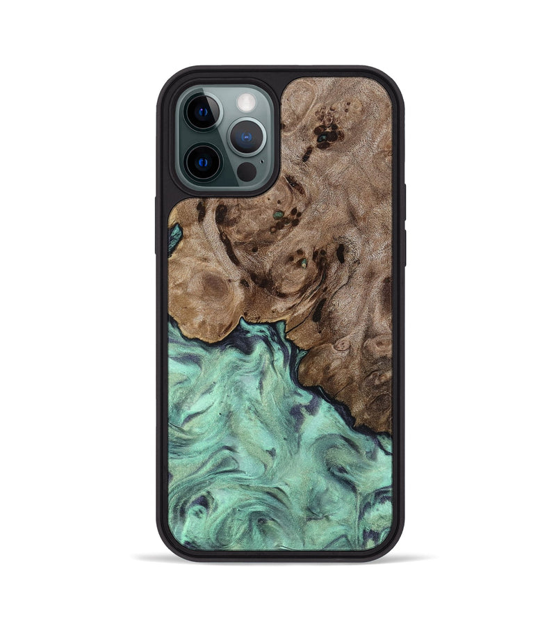 iPhone 12 Pro Wood Phone Case - Marcie (Green, 818191)