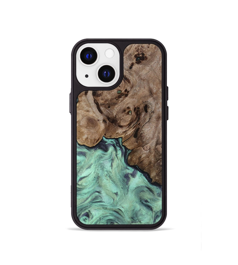 iPhone 13 mini Wood Phone Case - Marcie (Green, 818191)