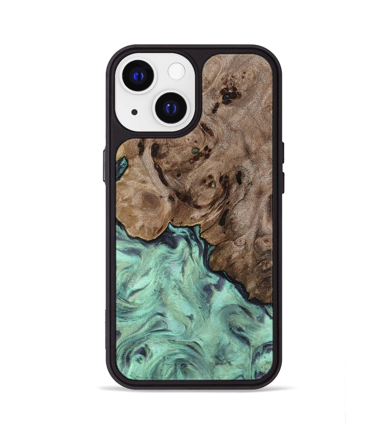 iPhone 13 Wood Phone Case - Marcie (Green, 818191)