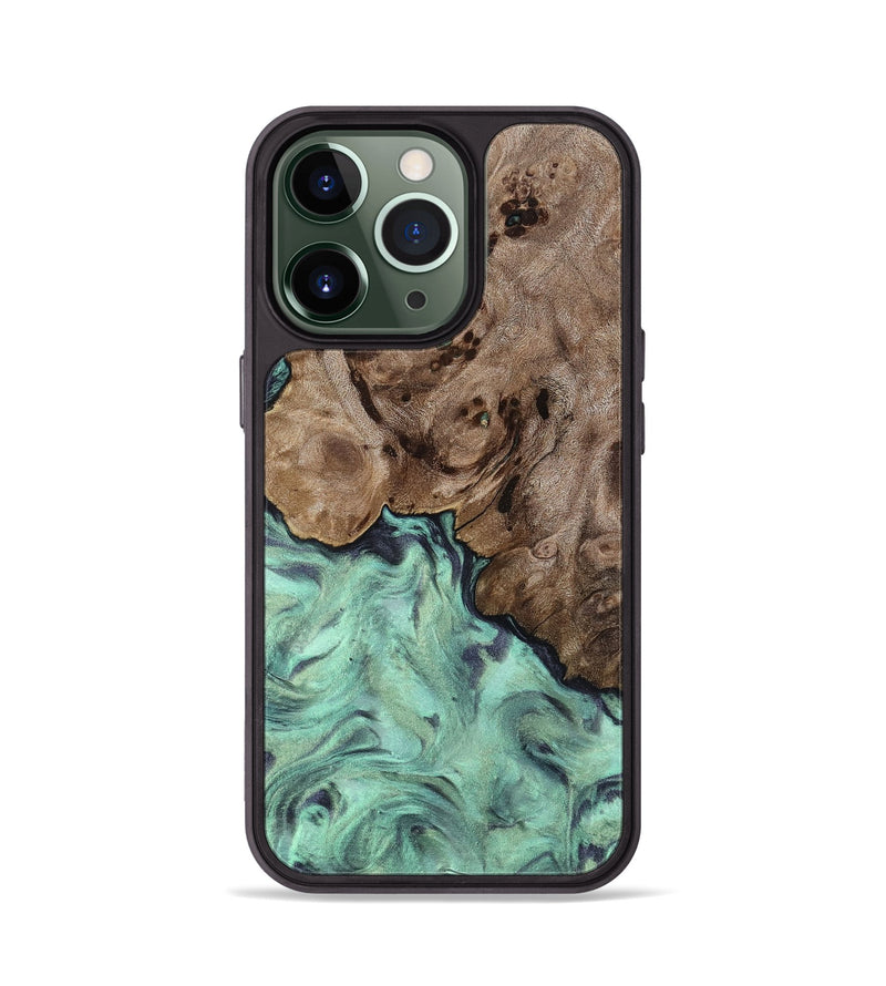 iPhone 13 Pro Wood Phone Case - Marcie (Green, 818191)