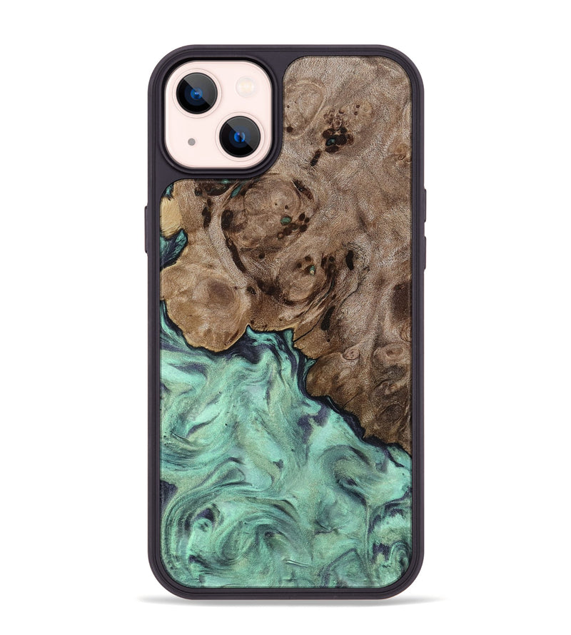 iPhone 14 Plus Wood Phone Case - Marcie (Green, 818191)