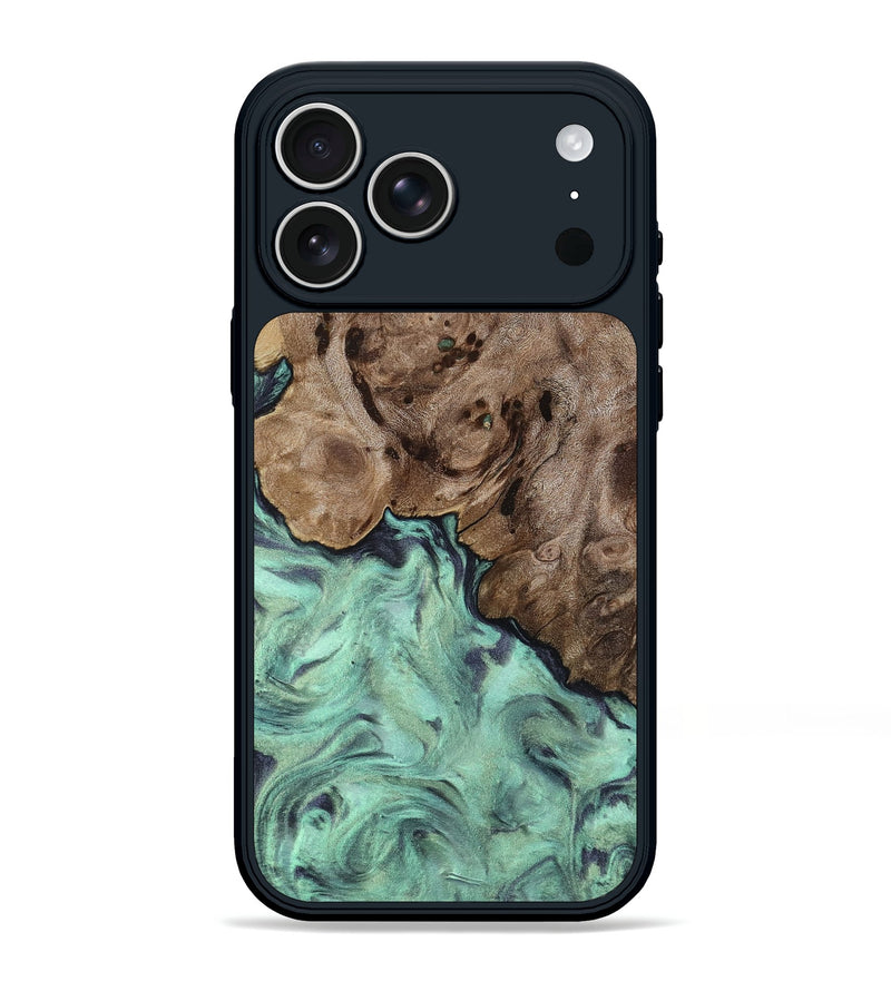 iPhone 17 Pro Max Wood Phone Case - Marcie (Green, 818191)