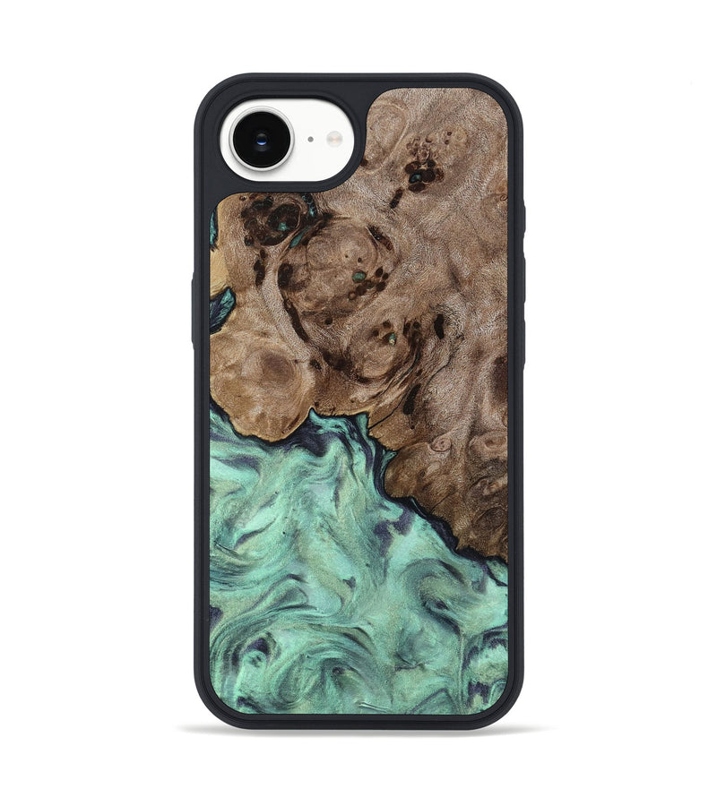 iPhone 17e Wood Phone Case - Marcie (Green, 818191)