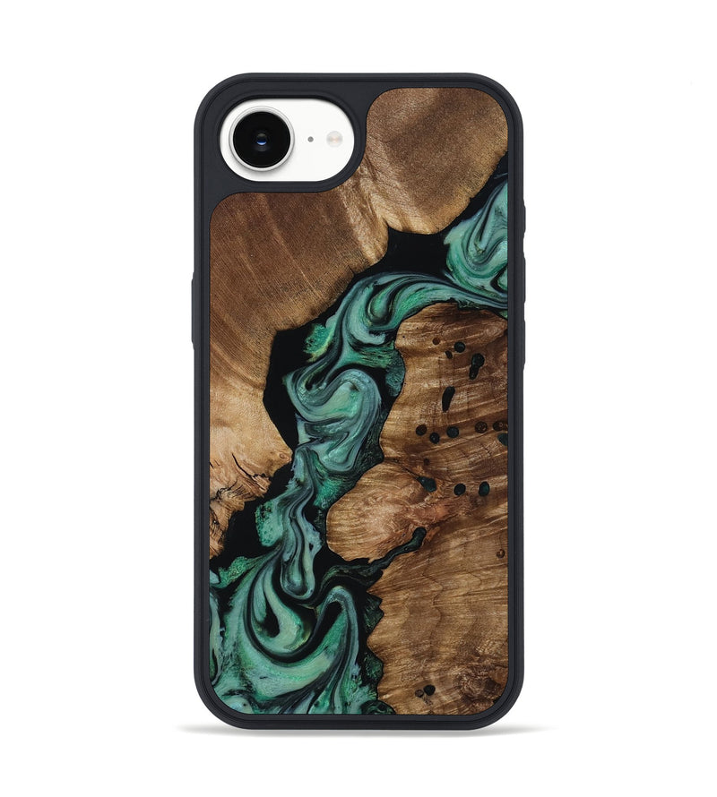 iPhone 17e Wood Phone Case - Laisha (Green, 818192)