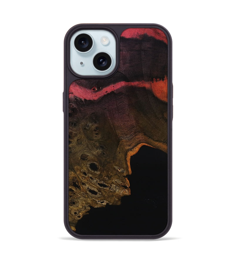 iPhone 15 Wood Phone Case - Freyja (Wood Burl, 818193)