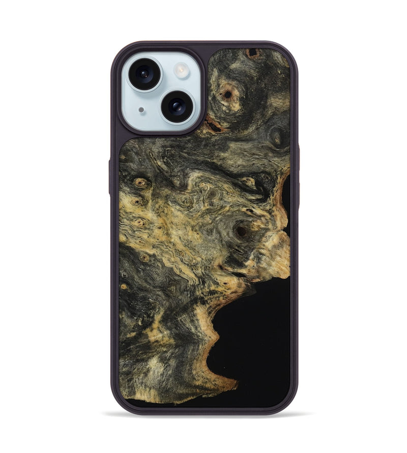 iPhone 15 Wood Phone Case - Terra (Wood Burl, 818194)