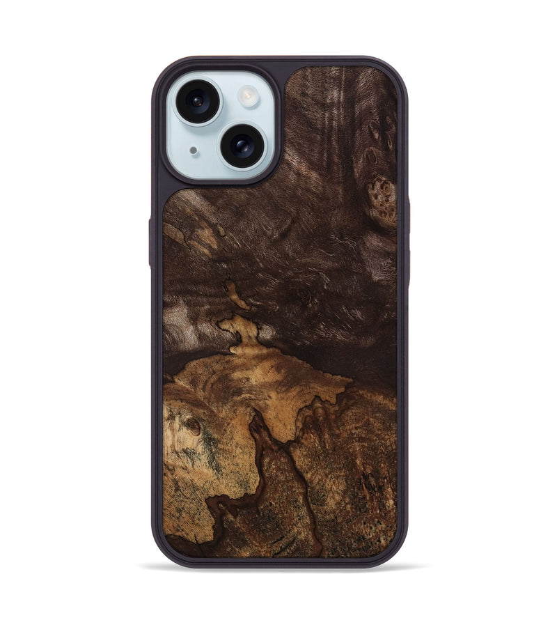 iPhone 15 Wood Phone Case - Tameka (Wood Burl, 818195)
