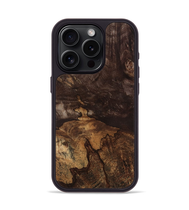 iPhone 15 Pro Wood Phone Case - Tameka (Wood Burl, 818195)