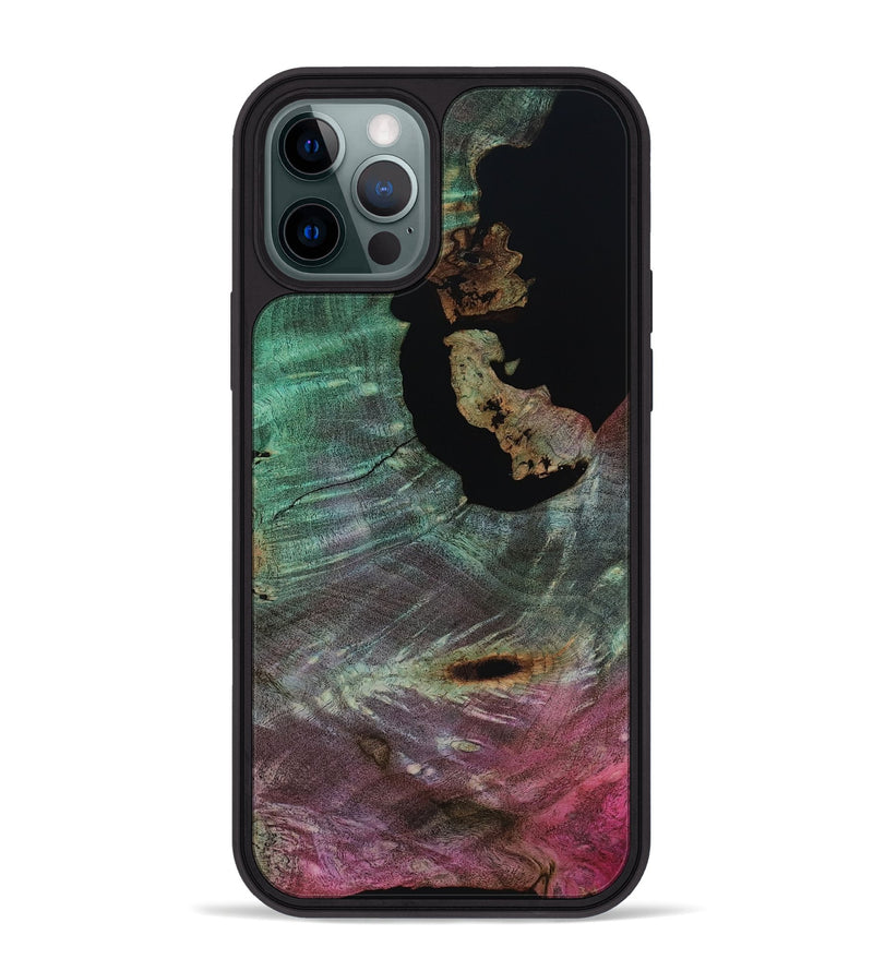 iPhone 12 Pro Max Wood Phone Case - Almon (Wood Burl, 818197)