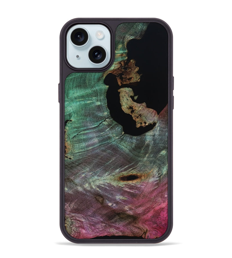 iPhone 15 Plus Wood Phone Case - Almon (Wood Burl, 818197)