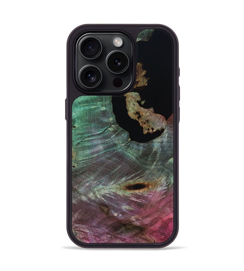 iPhone 15 Pro Wood Phone Case - Almon (Wood Burl, 818197)